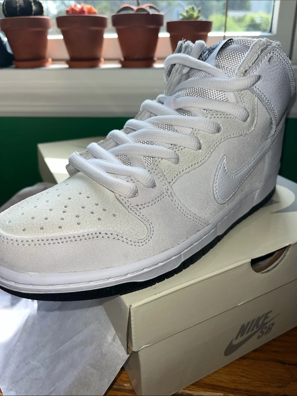 Nike SB Dunk High QS x Antihero White Black Men’s Size 9 NIB HM5837-100